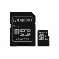 Карта памяти MicroSDHC 16GB UHS-I Class 10 Kingston + SD-adapter (SDC10G2/16GB)