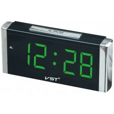 Настольные часы Vst 731-2 зеленый (1052)