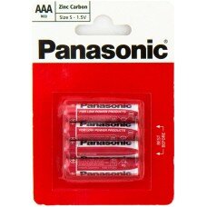 Батарейка Panasonic Red Zink AAA/LR03 BL 4 шт