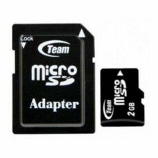 Карта памяти MicroSD 2GB Team + SD-adapter (TUSD2G03)