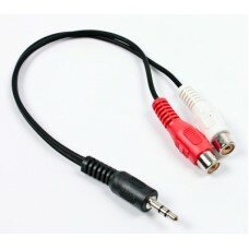 Аудио-кабель Gembird CCA-406, 3.5мм/2 x RCA-тюльпан 0,2м, стерео